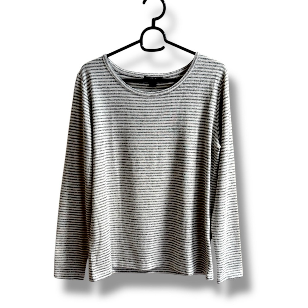 Alfani Small Striped Long Sleeve Top